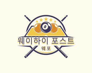 Team League Billiards logo design