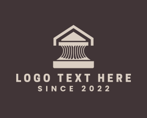 Temple - Column House Building logo design
