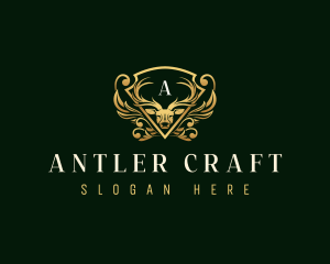 Luxury Deer Antler logo design