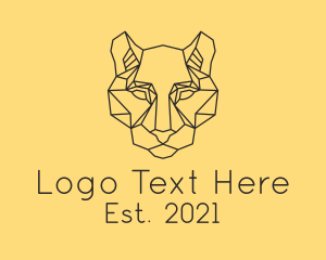 Zoo - Geometric Fierce Cougar logo design