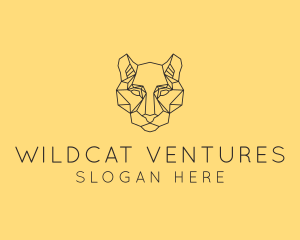 Geometric Fierce Cougar  logo design