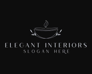 Scented Candle Spa logo design