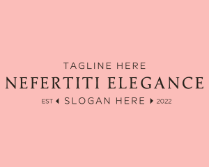 Elegant Beauty Feminine logo design