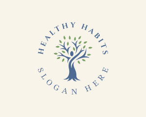 Female Wellness Tree logo design