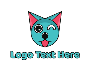 Emoji - Modern Winking Cat logo design