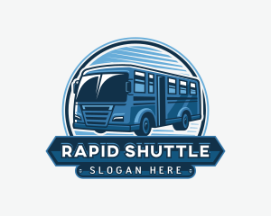 Shuttle - Trip Bus Ride logo design
