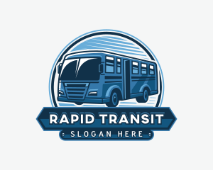 Shuttle - Trip Bus Ride logo design