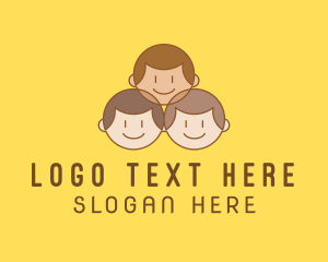 Young - Smiling Children Group logo design