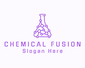 Chemistry - Molecule Chemistry Flask logo design