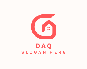 Apartment - Home Real Estate Letter G logo design
