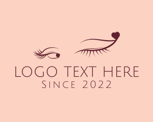 Flirty - Flirt Wink Eyelash Cosmetics logo design