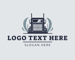 Service - Cargo Shipping Truck logo design