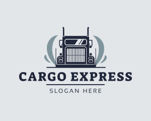 Cargo Shipping Truck  logo design