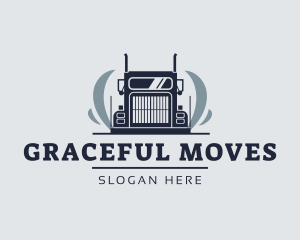 Cargo Shipping Truck  logo design