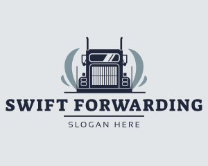 Cargo Shipping Truck  logo design