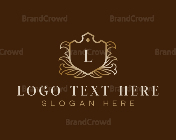 Elegant Floral Crest Logo