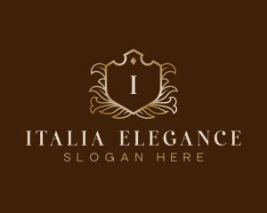 Elegant Floral Crest logo design