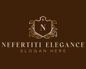 Elegant Floral Crest logo design