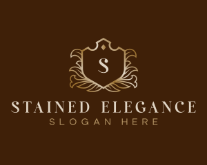 Elegant Floral Crest logo design