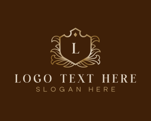 Elegant Floral Crest Logo