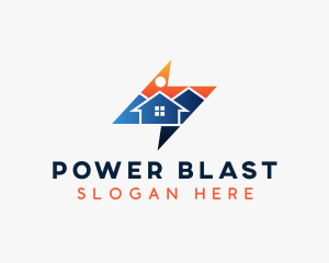 Housing Electricity Power logo design