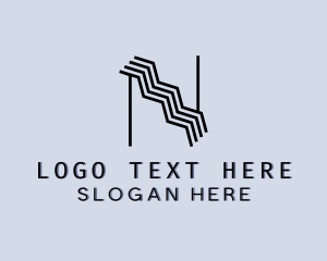 Letter N - Interior Designer Contractor logo design