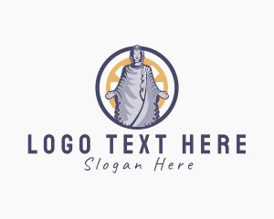 Heritage Site - Buddhist Temple Landmark logo design