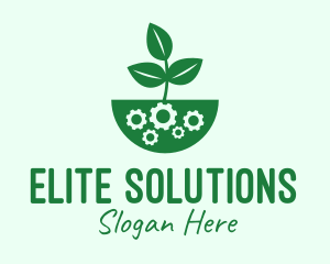 Green Leaf - Organic Planting Gear logo design
