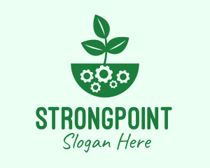 Crops - Organic Planting Gear logo design