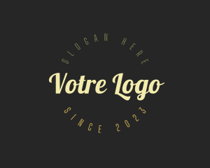 Retro Cursive Business Logo