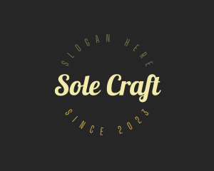 Retro Cursive Business logo design