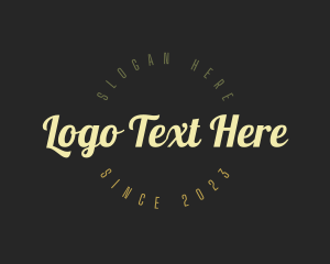 Retro Cursive Business Logo