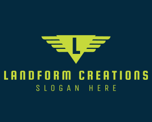 Aviation Flight Wings  logo design