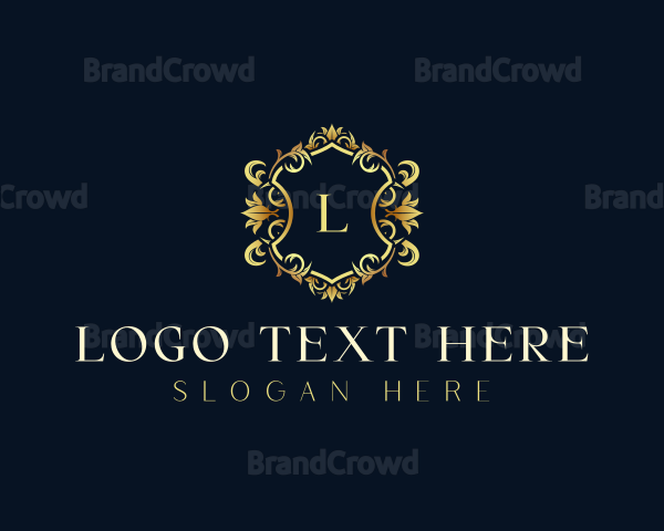 Luxury Wreath Decoration Logo