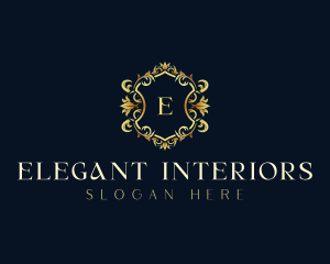 Luxury Wreath Decoration logo design