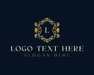 Deluxe - Luxury Wreath Decoration logo design
