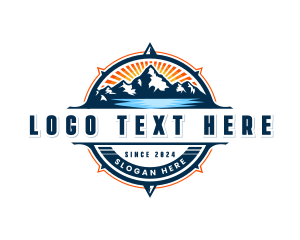 Location - Outdoor Mountain Compass logo design