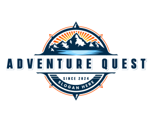 Expedition - Outdoor Mountain Compass logo design