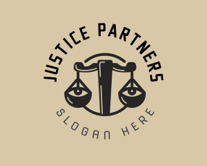 Prosecution - Legal Justice Eyes logo design