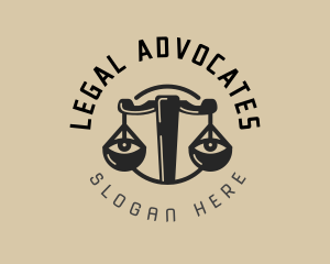 Legal Justice Eyes logo design