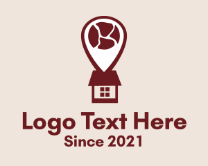 Location Pin - Butcher Meat House logo design