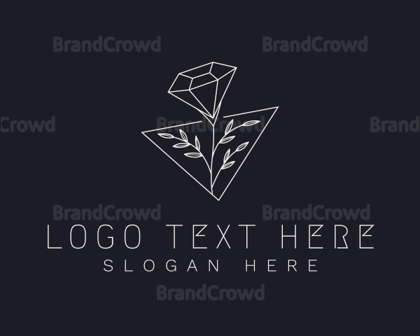 Luxurious Diamond Flower Logo