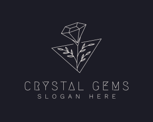 Luxurious Diamond Flower logo design