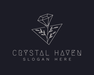 Luxurious Diamond Flower logo design