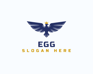 Aeronautics - Eagle Wings Crown logo design