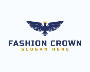 Eagle Wings Crown logo design