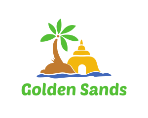 Sand Castle Island logo design