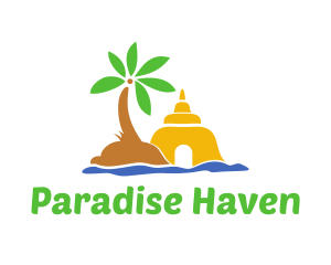 Sand Castle Island logo design