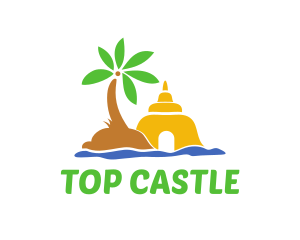 Sand Castle Island logo design