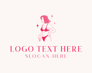 Dermatology - Sexy Lingerie Bikini logo design